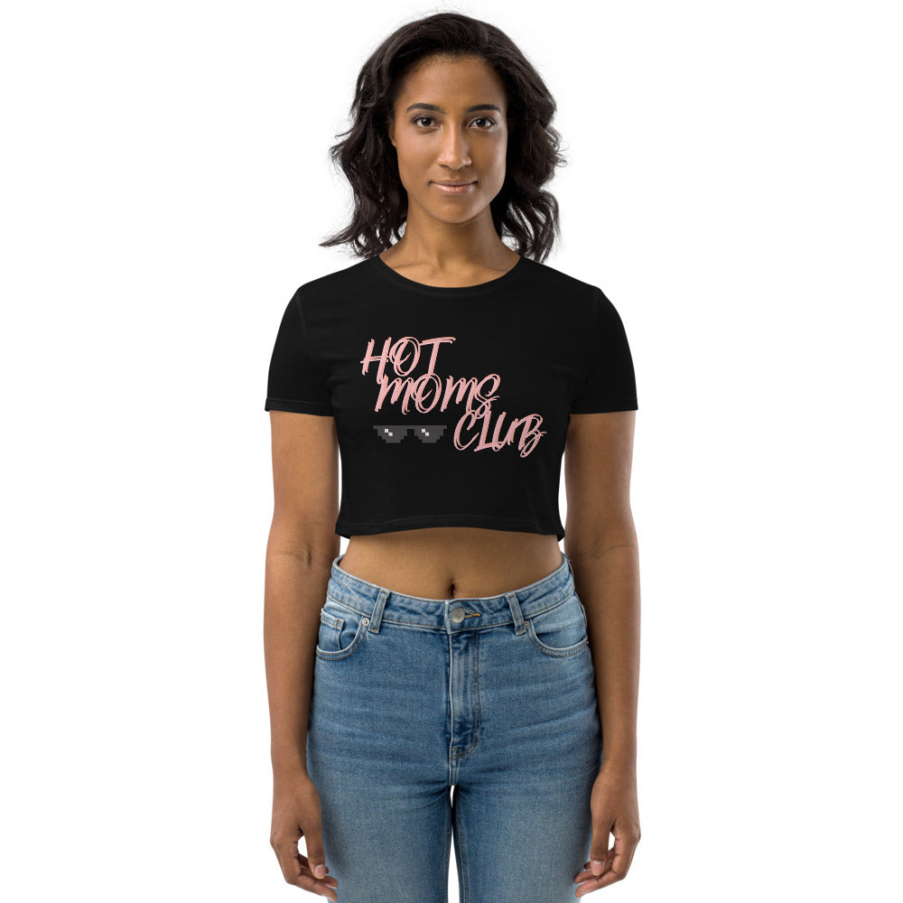 FIT,FINE, PEACE Hot Moms Club crop top