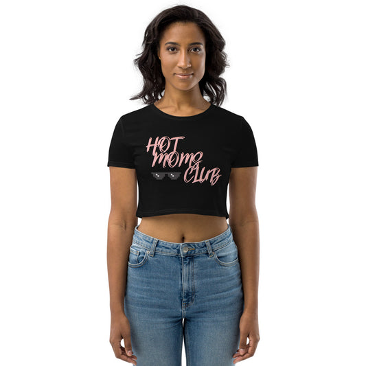 FIT,FINE, PEACE Hot Moms Club crop top