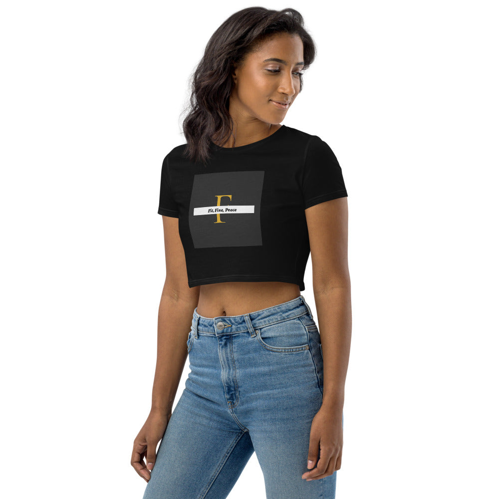 Fit, Fine, Peace Crop Top