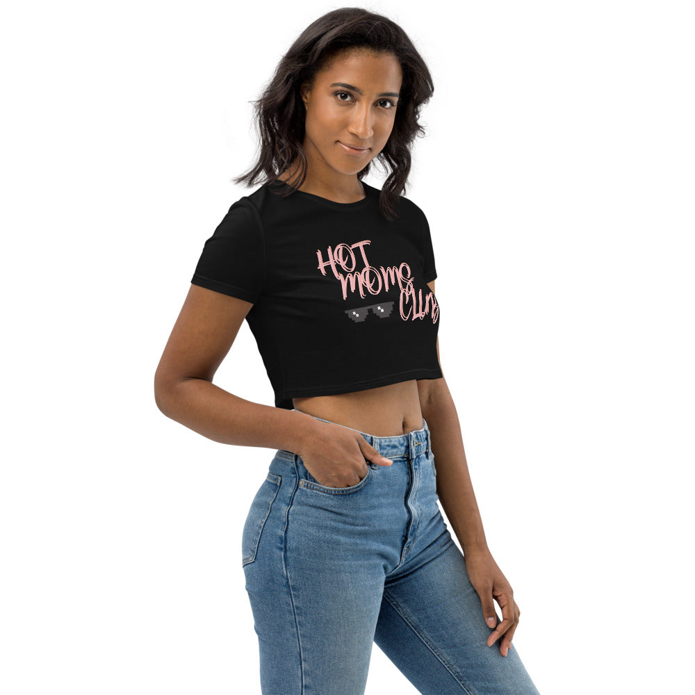 FIT,FINE, PEACE Hot Moms Club crop top