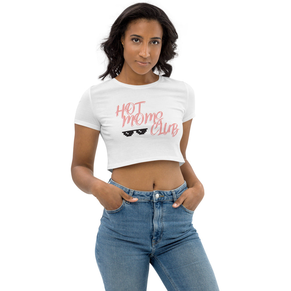 FIT,FINE, PEACE Hot Moms Club crop top