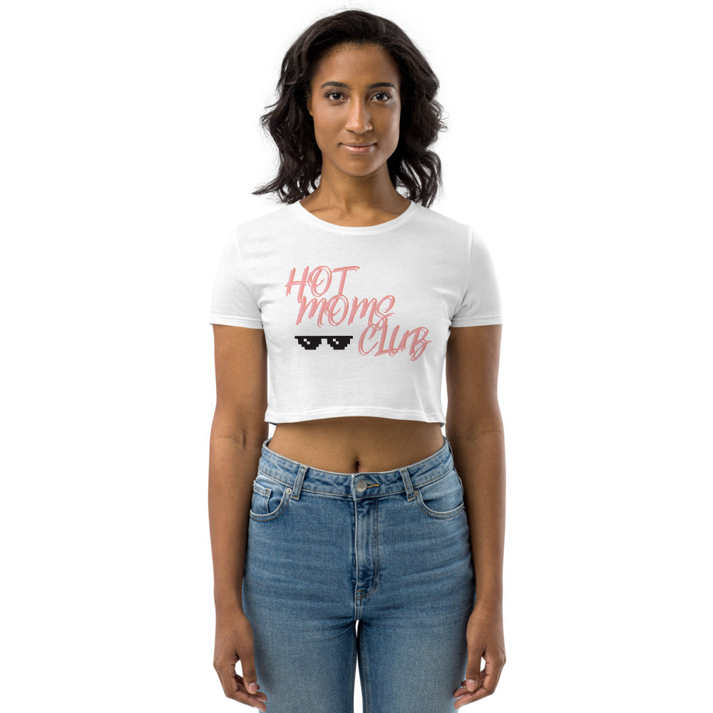 FIT,FINE, PEACE Hot Moms Club crop top