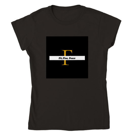 Fit, Fine, Peace Classic Womens Crewneck T-shirt
