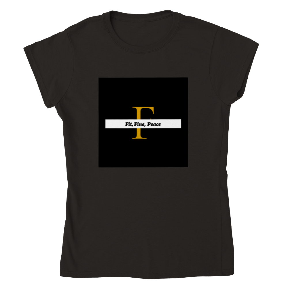 Fit, Fine, Peace Classic Womens Crewneck T-shirt