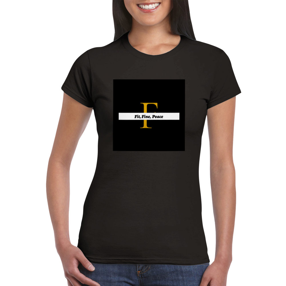 Fit, Fine, Peace Classic Womens Crewneck T-shirt