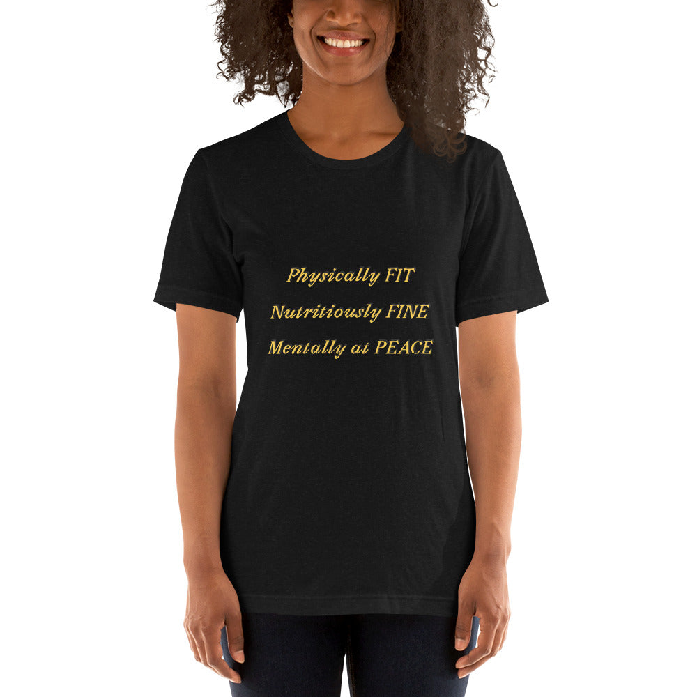 Fit Fine Peace Short-sleeve unisex t-shirt